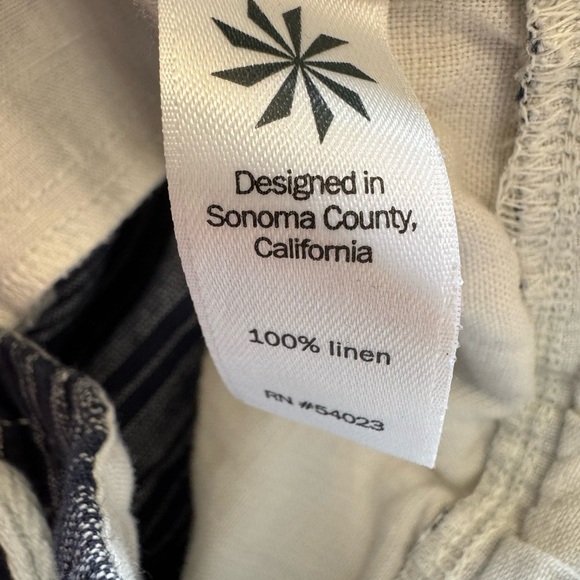 Athleta Jacquard Sandbar Shortie Linen Shorts - Picture 7 of 10